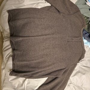 Men's Crewneck Sweater in Warm Brown